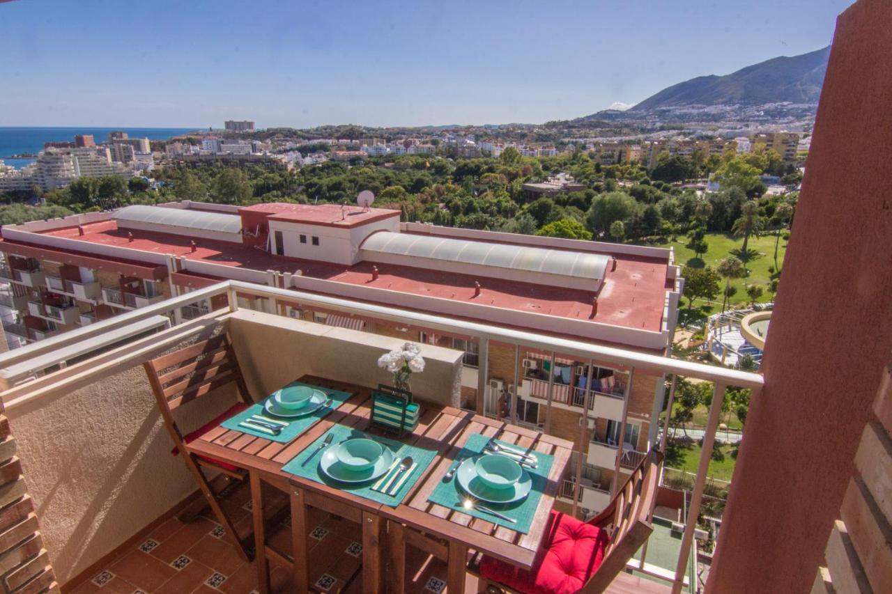 Benalmadena Estudio Jjupiter 250 M Del Mar Con Vistas Al Mar Piscinas Kültér fotó